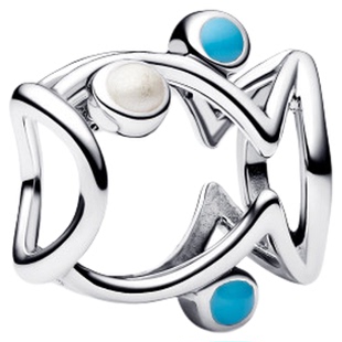 Pandora潘多拉镂空鱼串饰海洋元素清新夏日吉祥象征