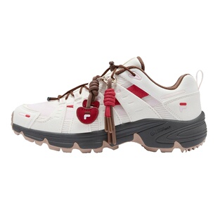 Como X丨情人节礼物 FILA FUSION斐乐休闲鞋女鞋新年款红色运动鞋