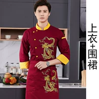 Красный топ + фартук дракона