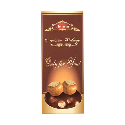 整颗坚果大榛仁牛奶黑巧克力75%