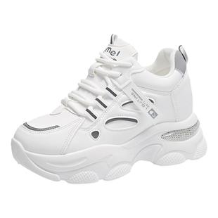 特价真皮老爹鞋女2026春季爆款软底内增高鞋子透气运动鞋厚底女鞋