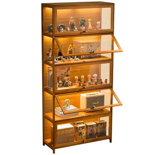 木马人手办展示柜亚克力陈列柜子乐高展示架非玻璃化妆品货架家用