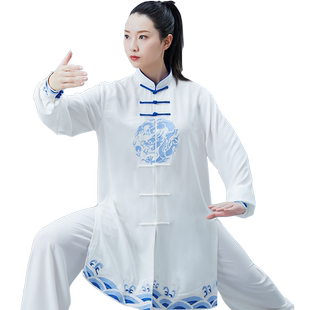 太极服女秋冬八段锦太极拳练功服中国风表演比赛服高端品牌太极服