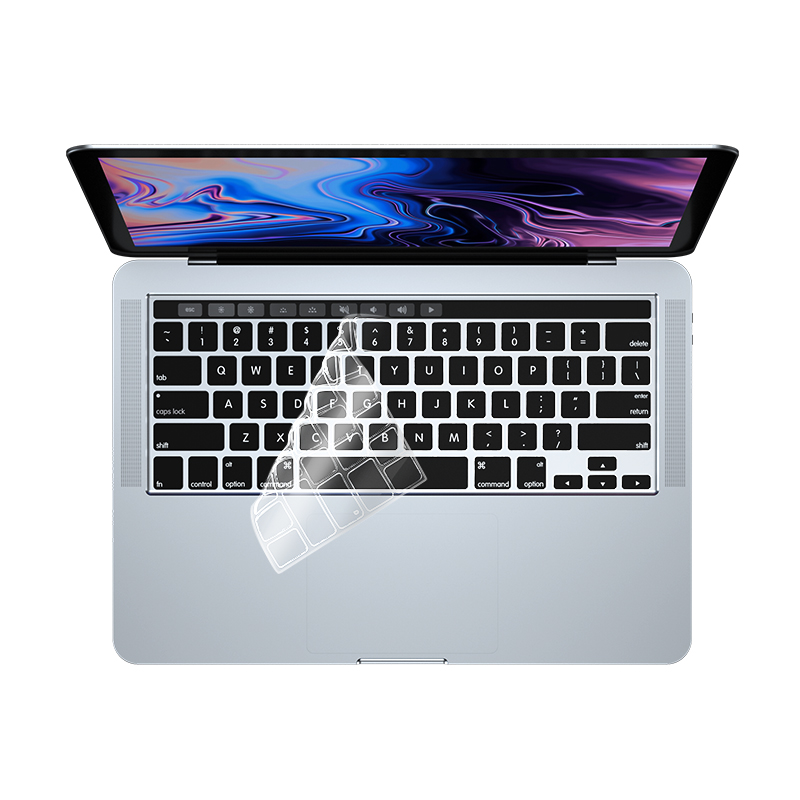 适用苹果macbookpro键盘膜air电脑mac笔记本M2贴14寸M3快捷键macbookairm2保护套macpro16超薄13tpu防水15m1