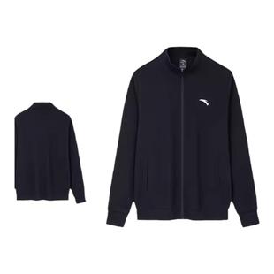 安踏外套男士2026冬季休闲运动上衣官方旗舰正品黑色开衫男款卫衣