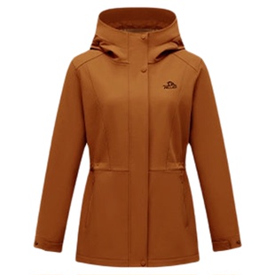 伯希和户外软壳衣女款防风保暖登山外套运动上衣夹克收腰休闲风衣