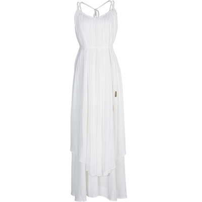 去海边穿的大露背三亚吊带连衣裙