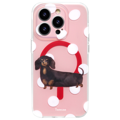 可爱短腿腊肠犬狗狗磁吸保护壳