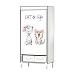 简易衣柜出租房用布衣柜钢管加粗加固全钢架衣柜家用卧室加厚布橱