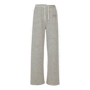 伊华欧秀【新品】慵懒风毛圈条纹卫裤松紧抽绳阔腿休闲长裤运动裤