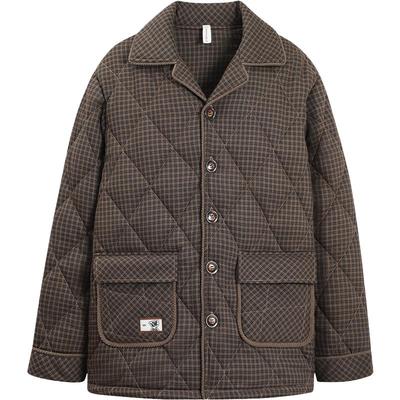 睡衣男秋冬款三层加厚纯棉夹棉