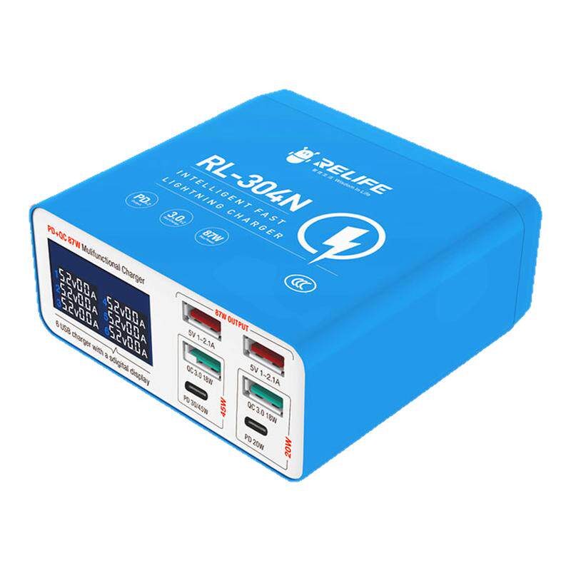 新讯手机维修充电电流检测器QC3.0/PD3.0安卓IP17快充智能数显充电桩电流电压检测仪多口USB智能快充充电器