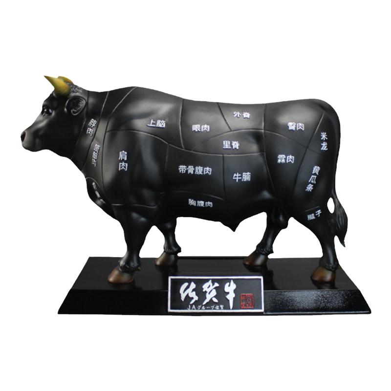 仿真日本和牛模型雕塑摆件