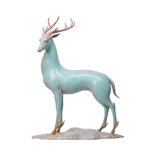 敦煌研究院 敦煌灵鹿雕塑 客厅桌面摆件家居饰品博物馆文创礼品