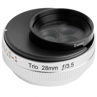 美国Lensbaby TRIO 28微单虚幻漩涡柔焦三合一广角镜头复古文艺A7