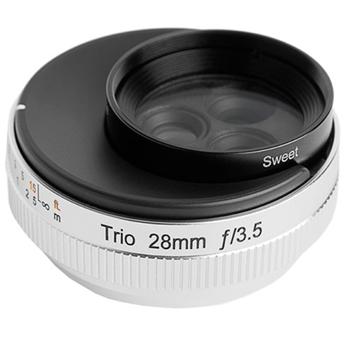 美国Lensbaby TRIO 28微单虚幻漩涡柔焦三合一广角镜头复古文艺A7