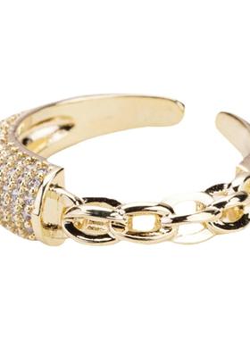 贩卖焦虑丨复古几何女可调节戒指