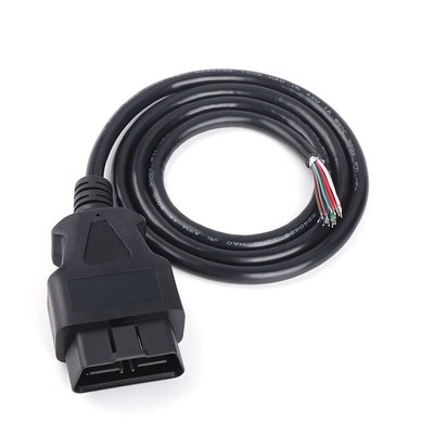 OBD2公头开口延长连接线洁元
