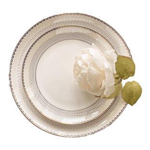 后海2025新ins风骨瓷盘子家用高颜值西餐意面牛排盘子陶瓷早餐盘