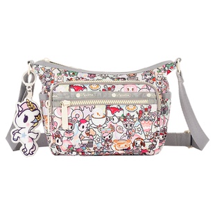 LeSportsac乐播诗TOKIDOKI™合作系列可爱满印日常多隔层女斜挎包