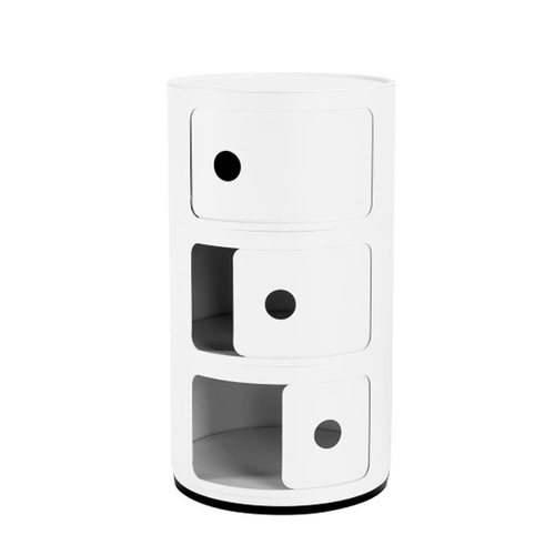 Kartell意式简约客厅哑光环保收纳家用现代储物柜整装床头柜子