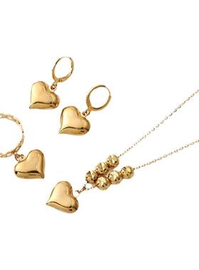 项链心形吊坠饰品套装