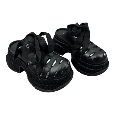 高跟厚底包头拖鞋外穿松糕底半拖