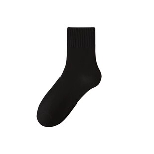 10双堆堆袜子女款中筒袜秋冬季无骨袜黑色春秋月子袜长筒爆款白色