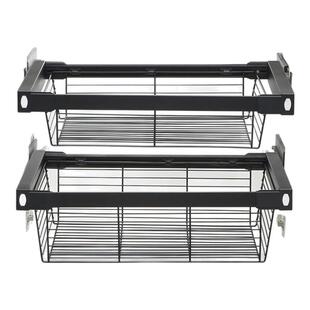 拉篮抽屉式厨房橱柜极窄柜不锈钢收纳果蔬菜水果菜篮零食调味碗篮