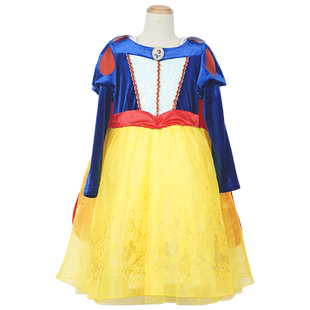 迪士尼女童爱莎公主裙加绒加厚冬新款安娜贝儿连衣裙宝宝洋气裙子