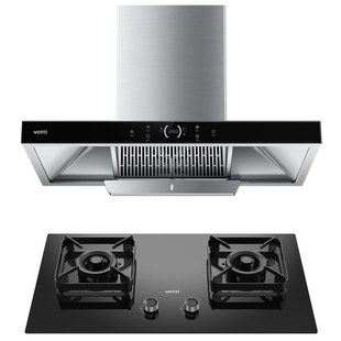 华帝油烟机燃气灶套装组合抽油烟机燃气灶热水器厨房家用多件套