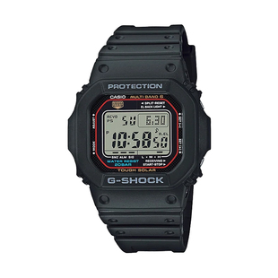 卡西欧手表男女复古小方块新款小红圈太阳能电波GW-M5610U-1-1/1B