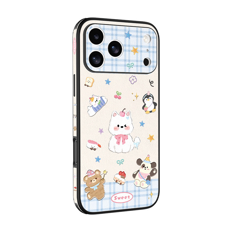 【AI相机按键】适用苹果17promax手机壳新款iPhone16全包防摔15pro皮纹壳高级感女款14plus卡通可斜