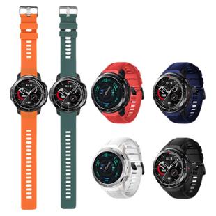 适用于华为荣耀手表GSPro表带华为智能手表gs pro硅胶腕带男女时尚配件手链通用替换带透气防水运动配件