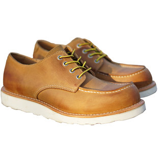 875低帮vintage沉船纹工装鞋男固特异头层牛皮百搭潮流休闲鞋新款