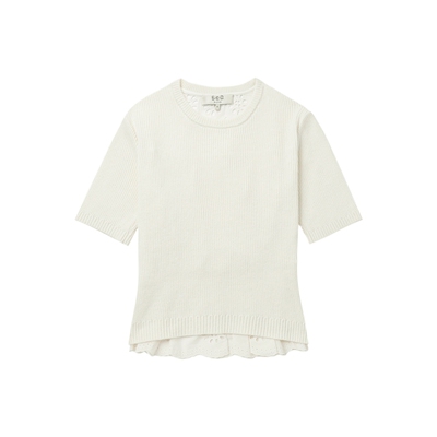 ITSEA短袖针织上衣时髦优雅