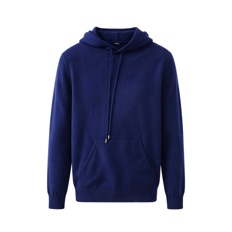 长袖带帽休闲纯色保暖毛衣新品