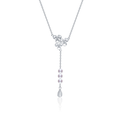 京润银S925圆形淡水珍珠吊链