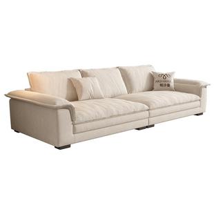 政府补贴帕沙曼2026新款布艺帆船沙发简约可拆洗奶油风宽坐深客厅