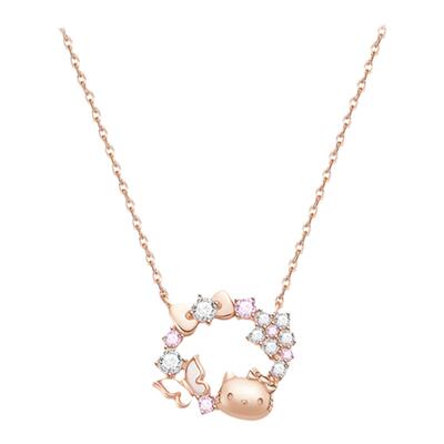 HelloKitty项链纯银女款2025新款高级感轻奢小众配饰女生生日礼物