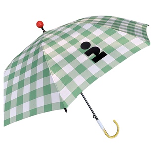 Tagi. 雨宝伞Rain-ball umbrella绿米格色手柄立体球雨伞