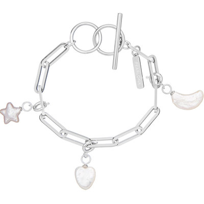 pearlona钱币挂坠手链巴洛克珍珠