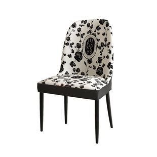法式椅子罩套全包弹力餐桌椅保护套2025新款四季通用弧形餐椅座套