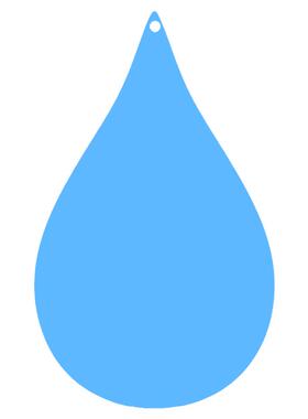 水滴形彩色塑料片幼儿园环创吊饰