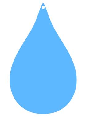 水滴形彩色塑料片幼儿园环创吊饰