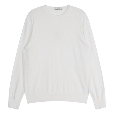 MCCEVTG意式圆领羊毛纯色毛衣