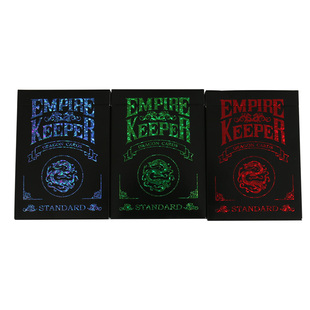北方魔术新款彩金龙牌 Empire Keeper黑龙牌近景花切收藏纸牌魔术