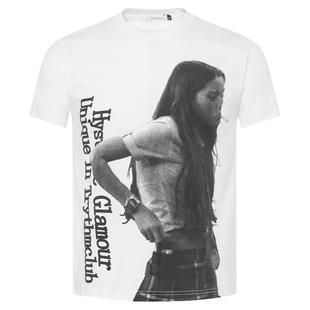 From Mars 独孤背影 美式复古人像印花圆领短袖T恤宽松情侣百搭BF