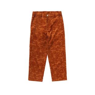 BAPE男装秋冬暗纹迷彩图案灯芯绒长裤152315N