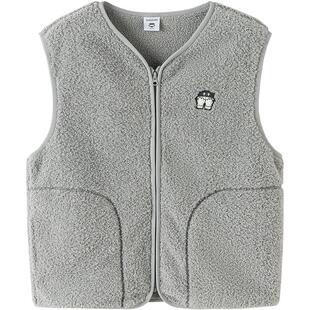 【设计师SICO】巴拉巴拉儿童马甲秋冬新款加绒保暖萌